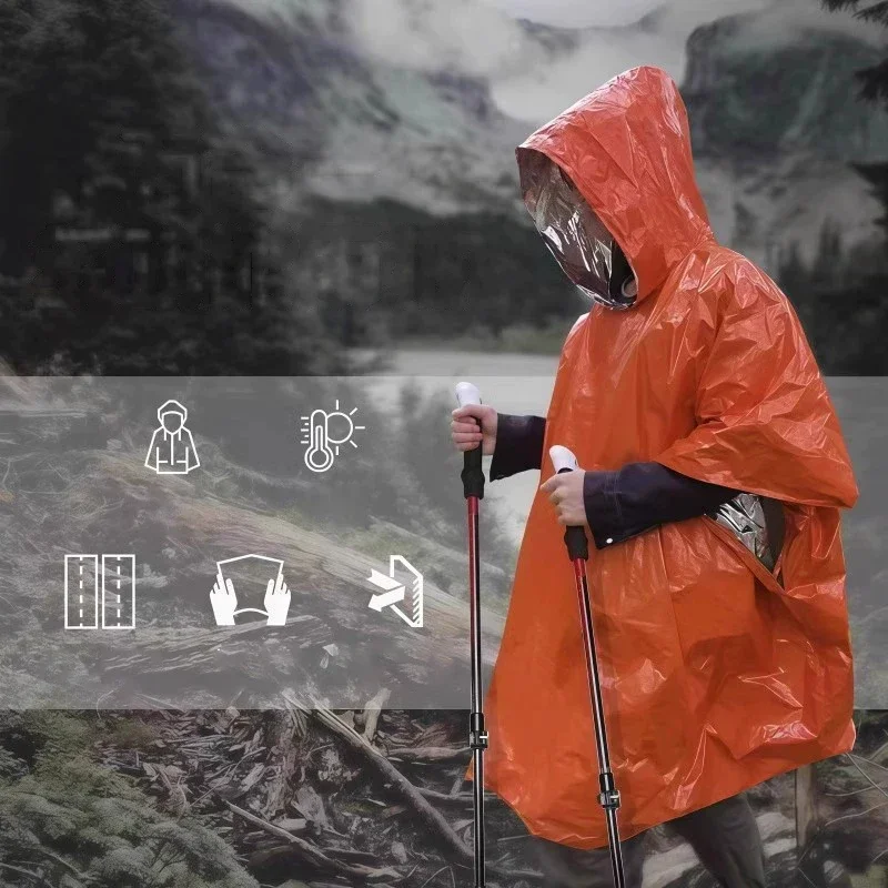 Kapuzen-Notfall-Regenponcho Wa – Camping Rain Poncho Bewertung und Preis